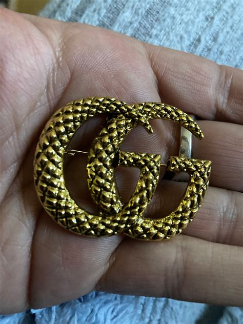 replica gucci necklace uk|Gucci brooch dupe.